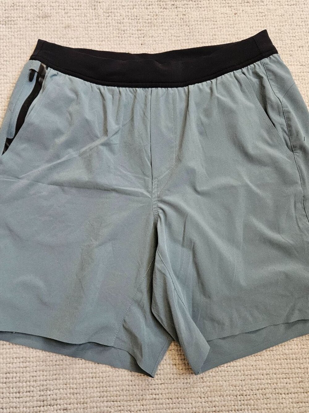 Ten Thousand Interval Shorts Medium M (est.) Lined Workout Athletic Blue Gray